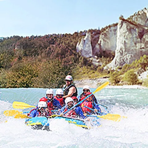 Rafting in der Rheinschlucht